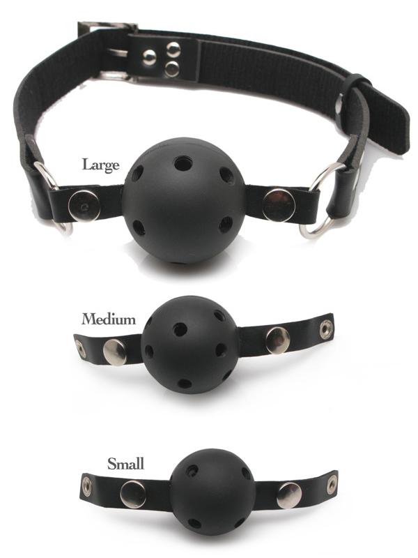 Ball Gag Respirabili - Kit Nero