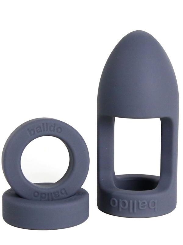 Balldo - Dildo Testicolare Grigio