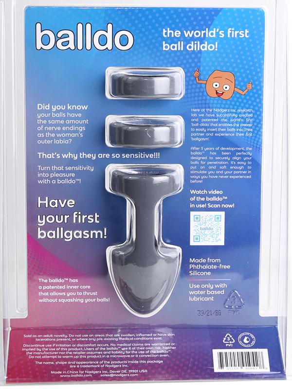 Balldo - Dildo Testicolare Grigio