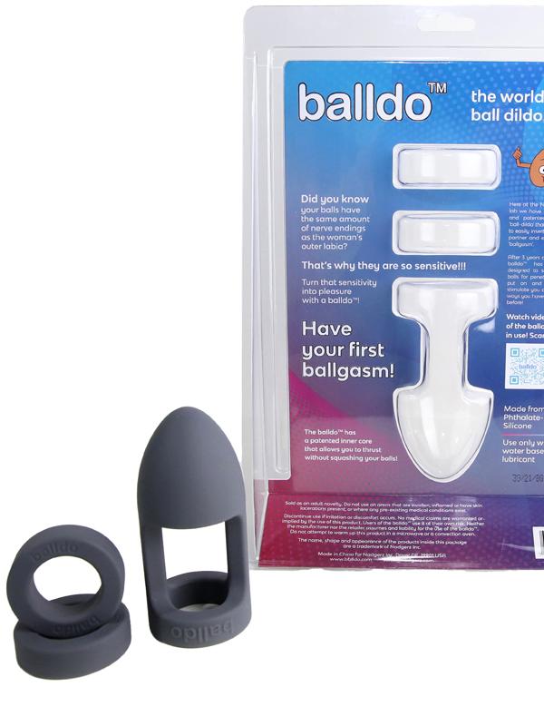 Balldo - Dildo Testicolare Grigio
