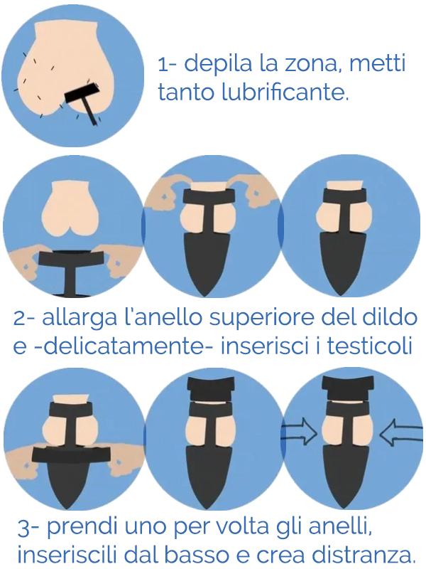 Balldo - Dildo Testicolare Grigio