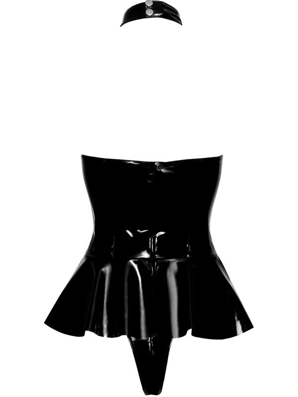 Body Gonnellina Nero Vinile