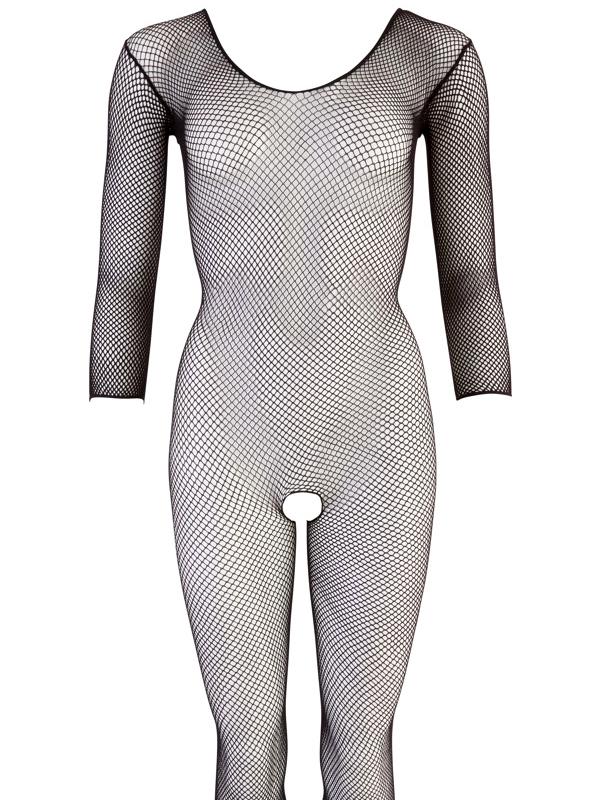 Bodystocking Aperta Nero Rete