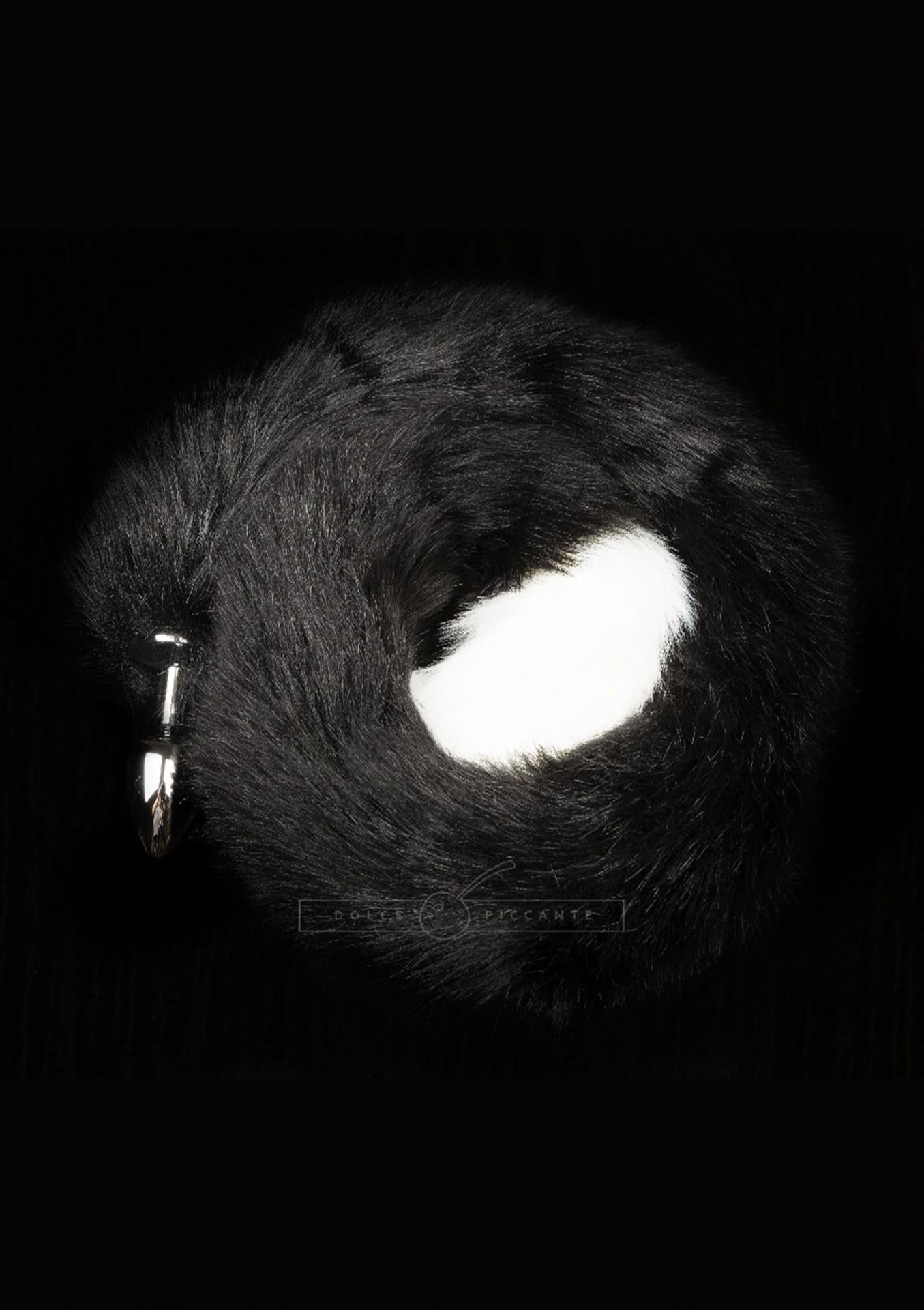 Dolce Piccante - Plug argento con coda Nero