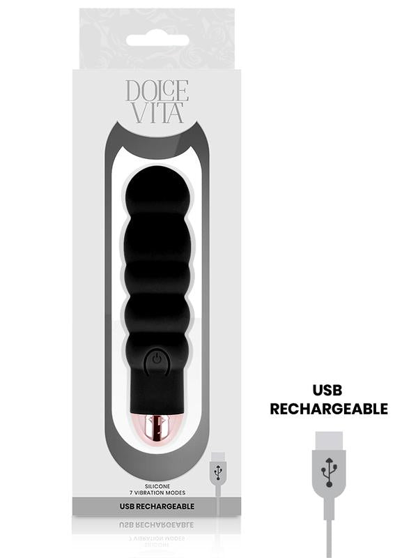 Dolce Vita - Vibratore Ricaricabile Nero