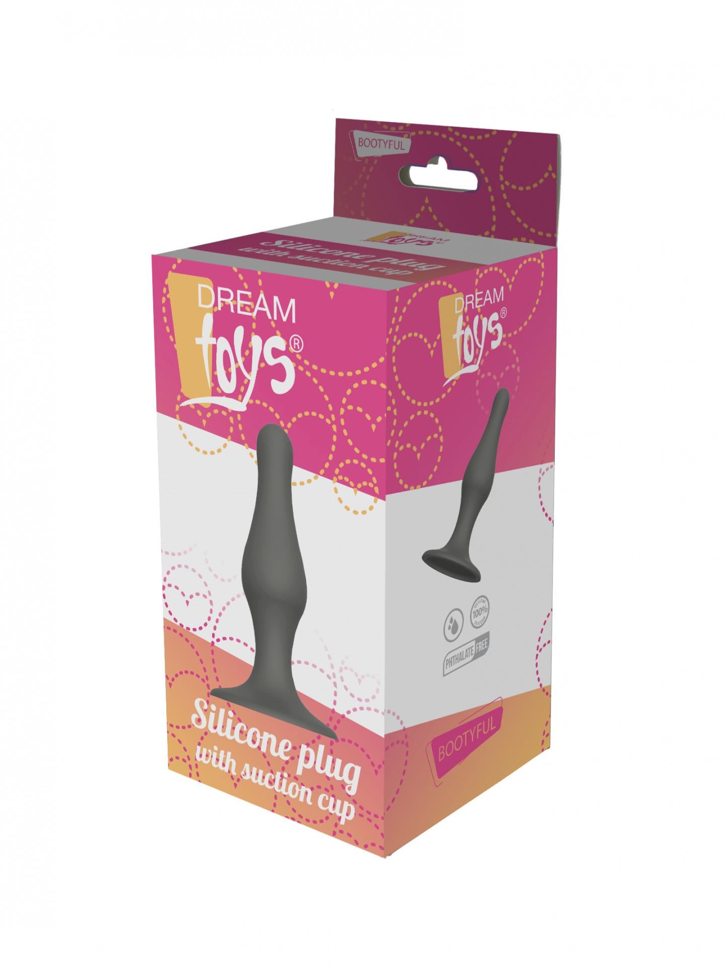 Dream Toys - Anal plug con ventosa L Nero