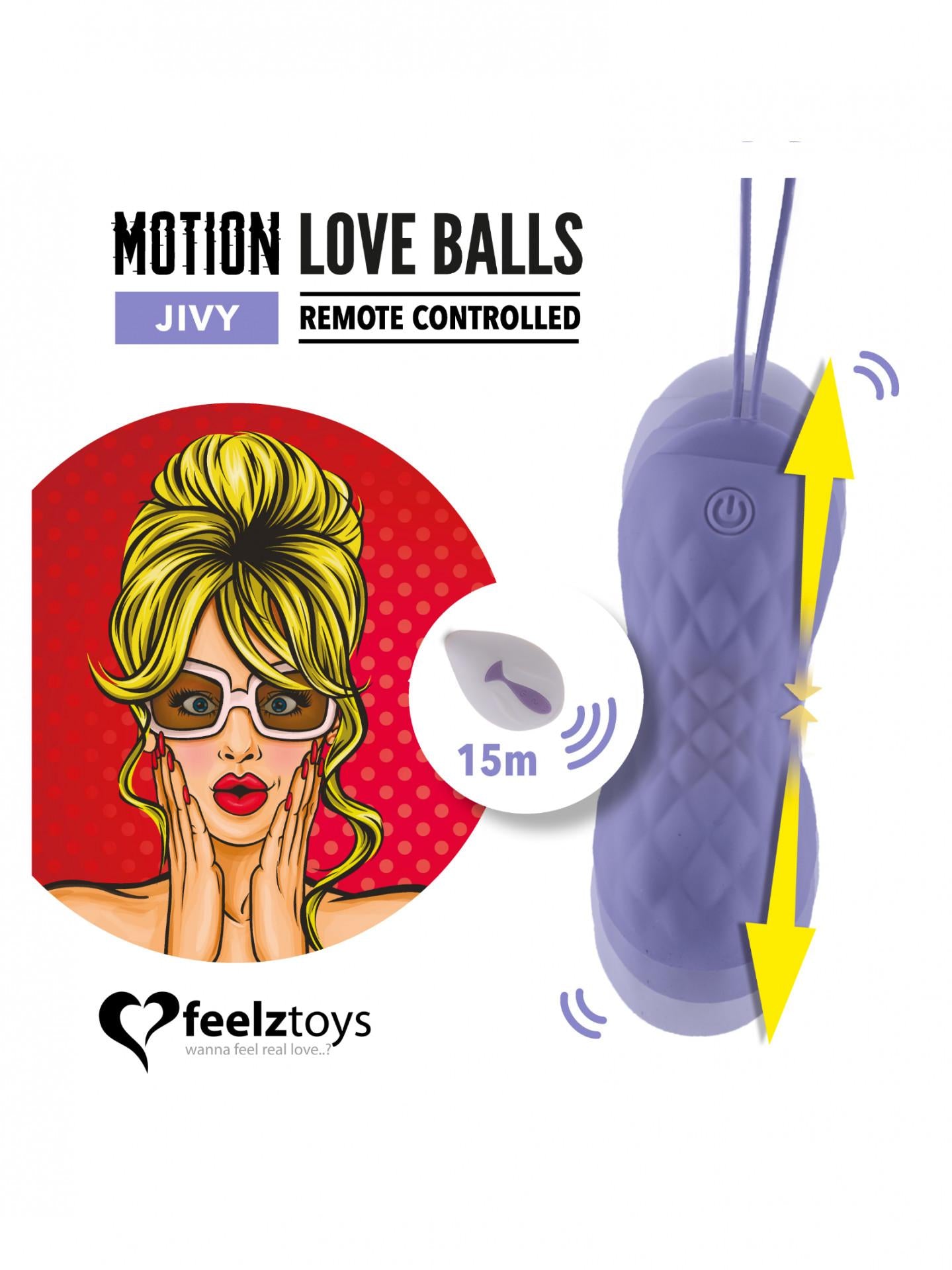 FeelzToys - Motion love balls Jivy Viola