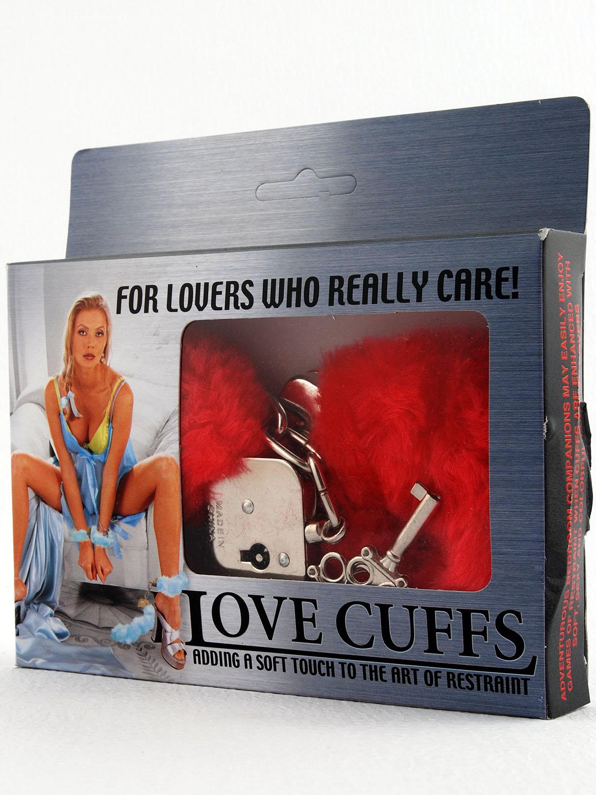 Manette Peluche Love Cuffs Rosso