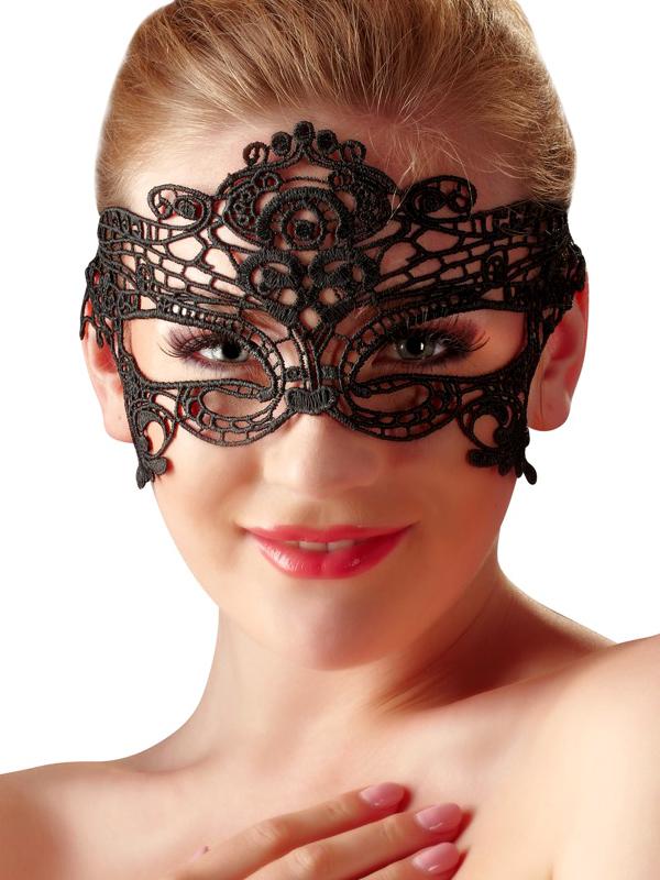 Maschera Ricamata 03 Nero Pizzo