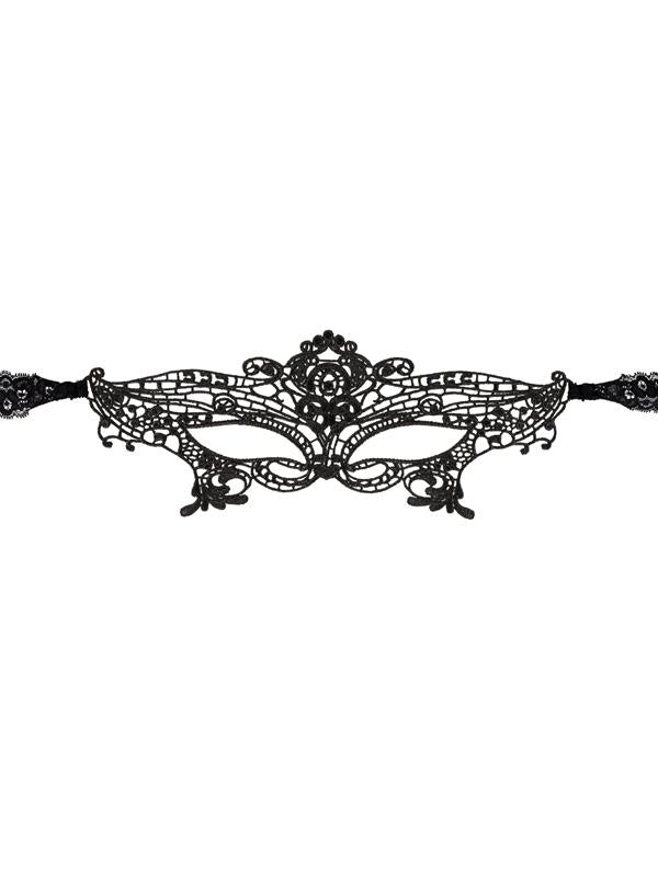 Maschera Ricamata 03 Nero Pizzo