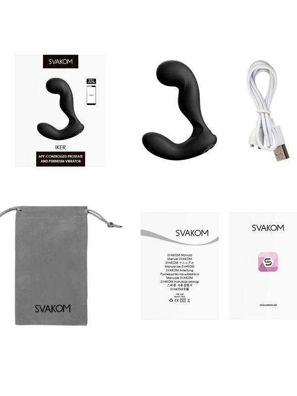 Svakom - Iker Stimolatore Prostatico App Controlled Nero