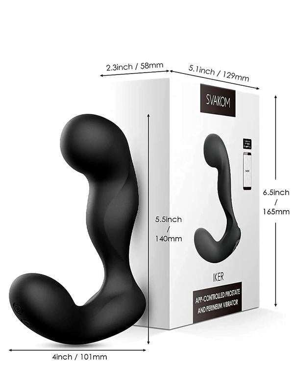 Svakom - Iker Stimolatore Prostatico App Controlled Nero
