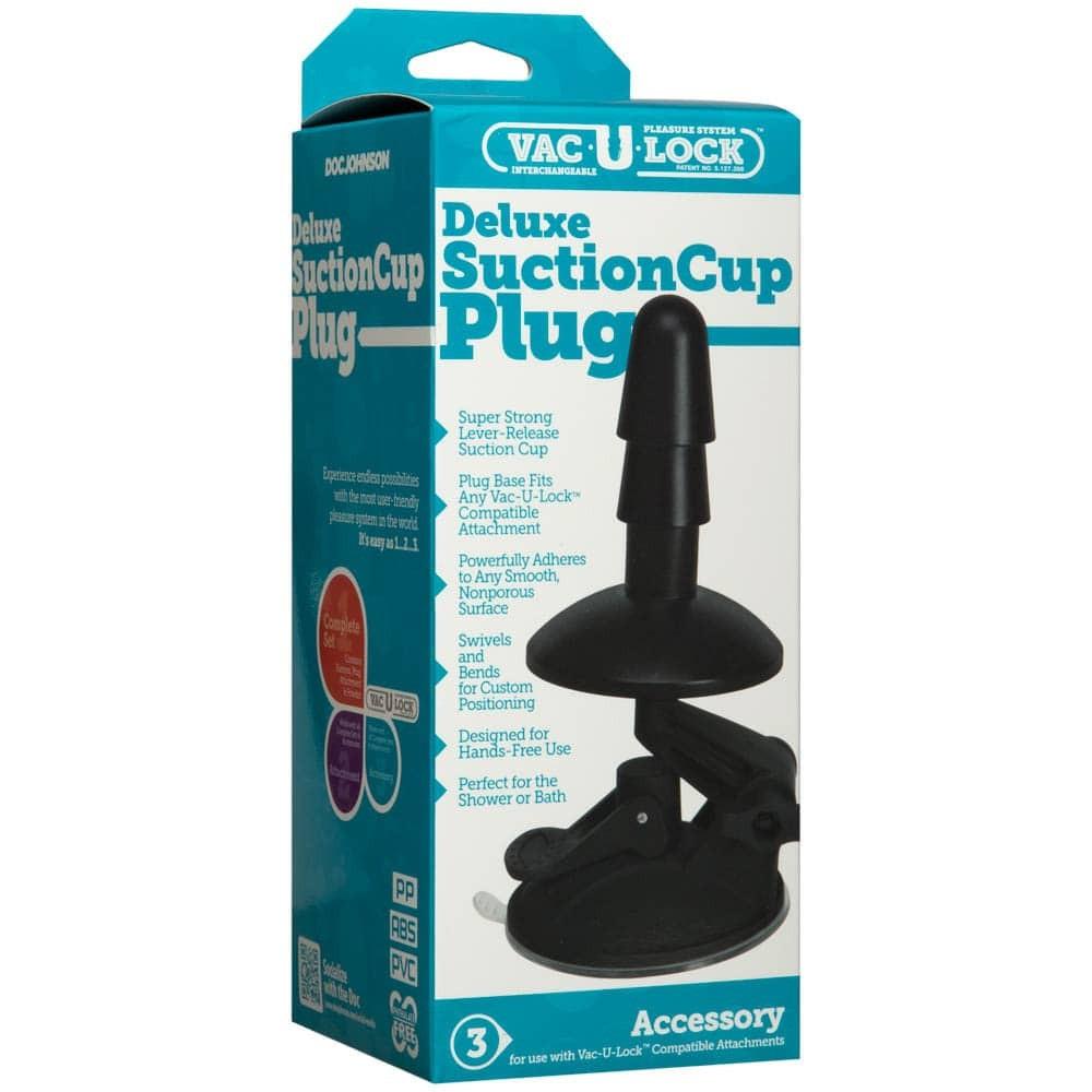 Vac-U-Lock - Attacco a ventosa Deluxe Nero
