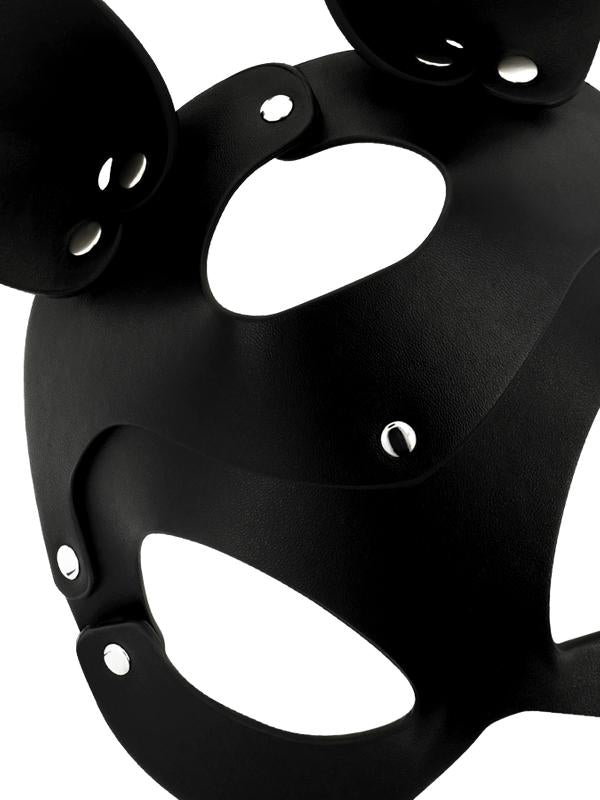 Chic Desire - Maschera da Coniglio Nero Similpelle