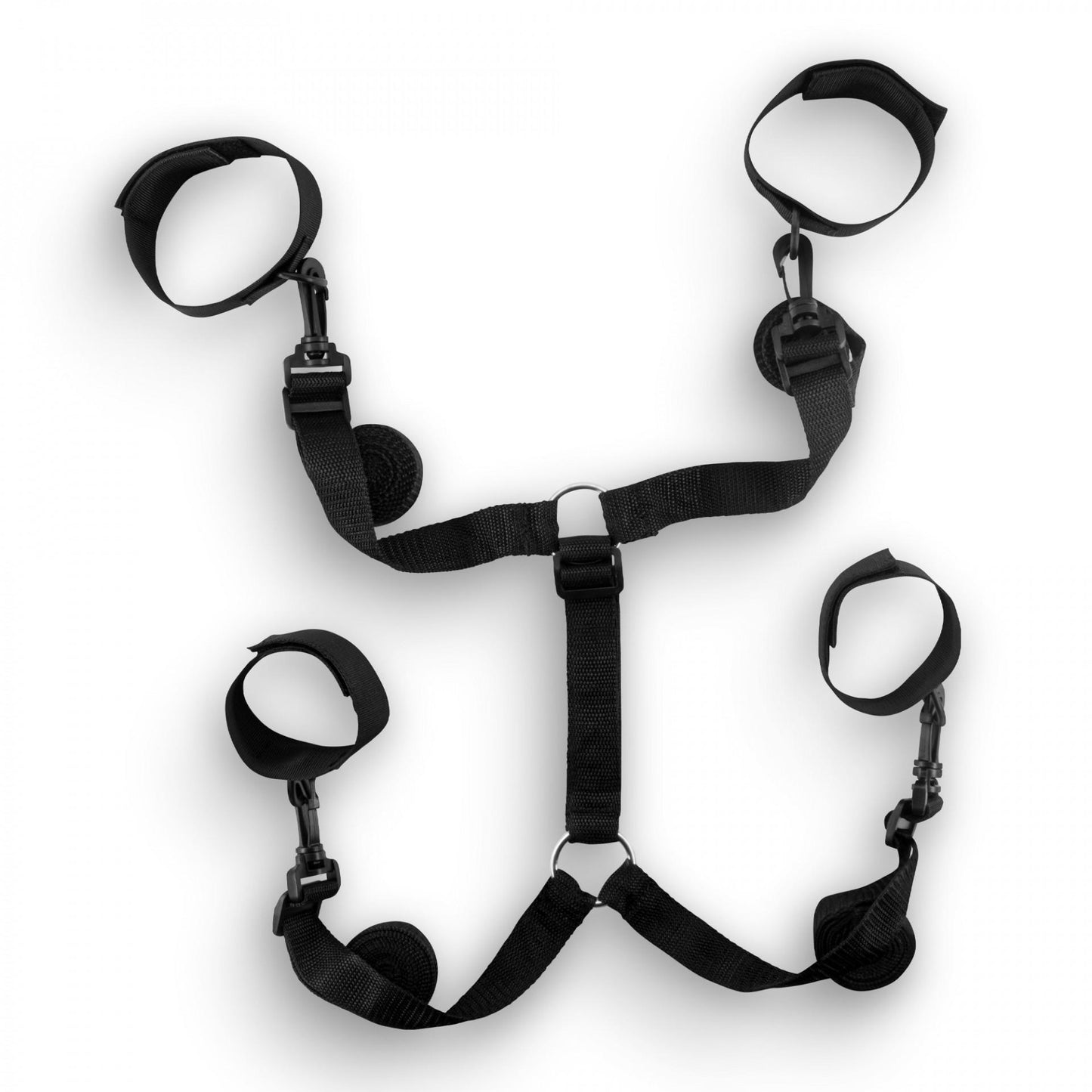 Crushious - Bed Restraints Kit Nero Elasticizzato