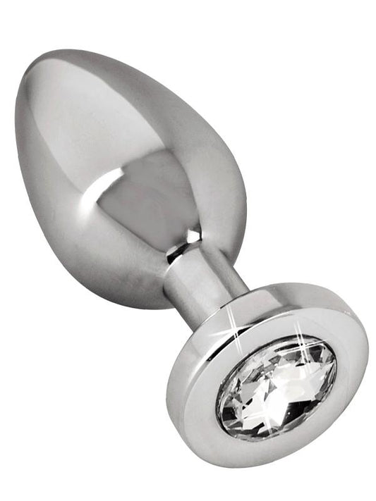 Diamond Butt Plug Argento Small