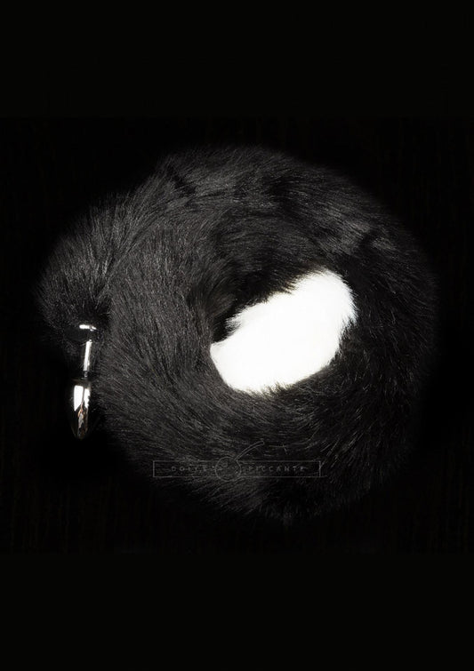 Dolce Piccante - Plug argento con coda Nero