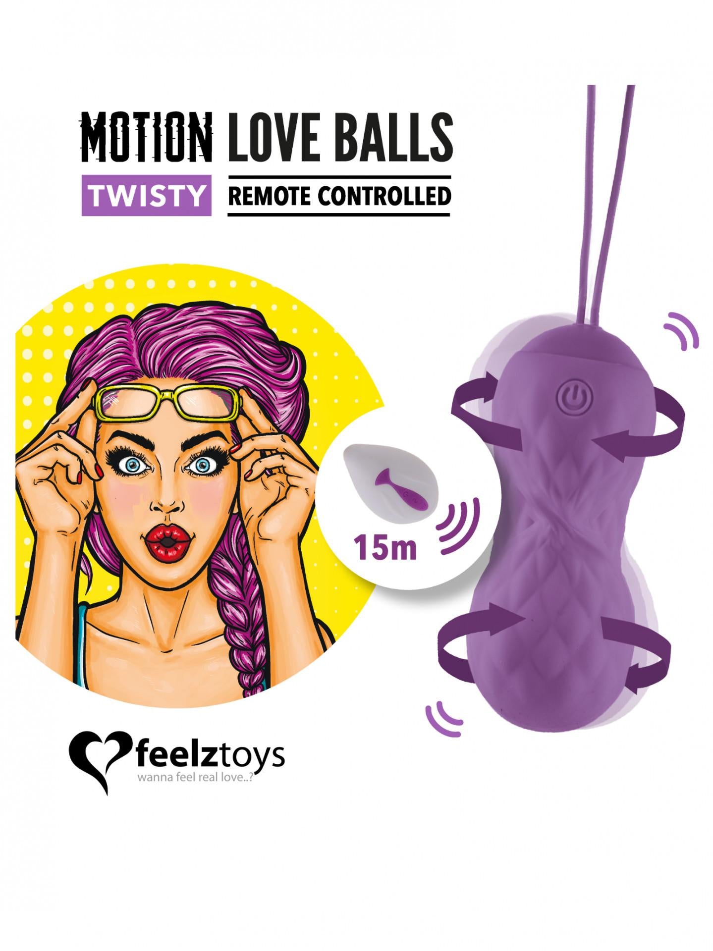 FeelzToys - Motion love balls Twisty Viola