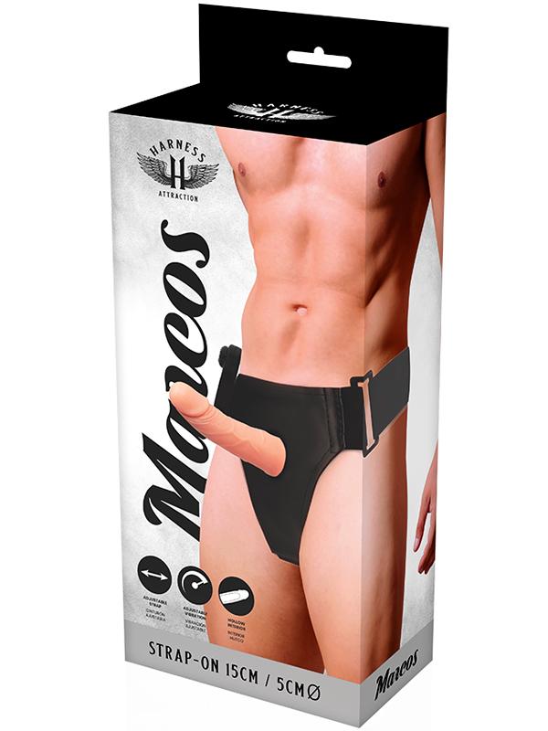 Harness Attraction - Marcos Strap On Vibrante Cavo Carne