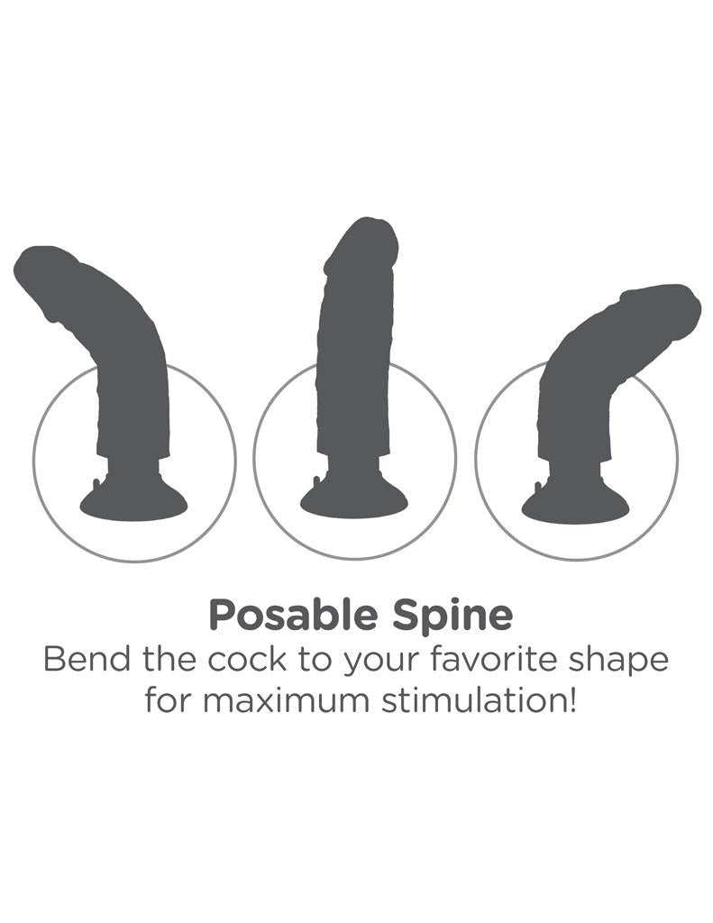 King Cock - Vibro Cock 10'' Carne