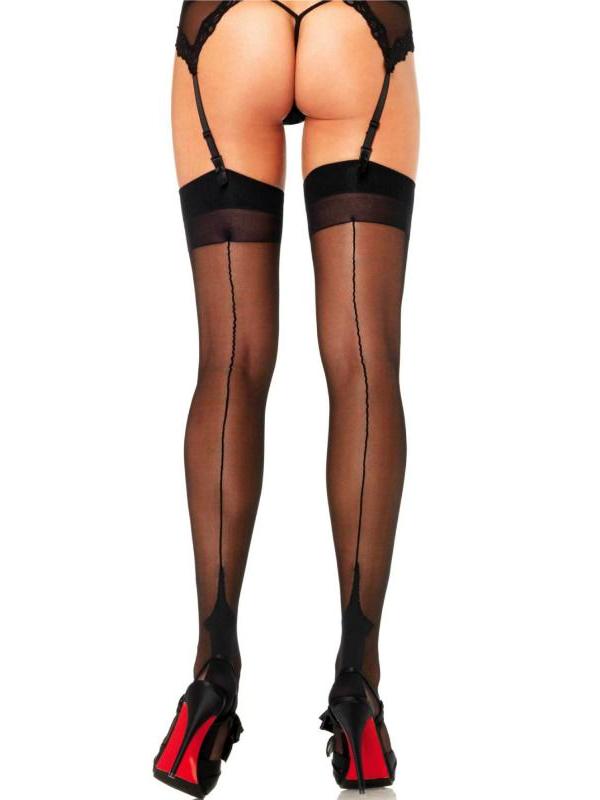 Leg Avenue - Calze Tacco cubano Nero