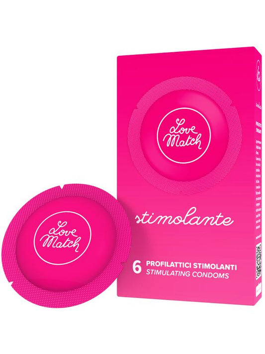 Love Match - Profilattici Stimolanti - 6pz