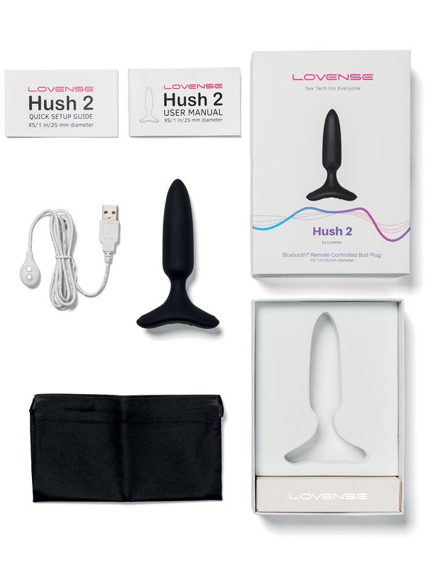 Lovense - Hush 2 Butt Plug Nero