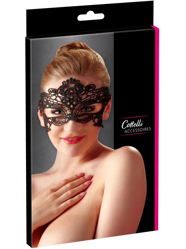 Maschera Ricamata 03 Nero Pizzo