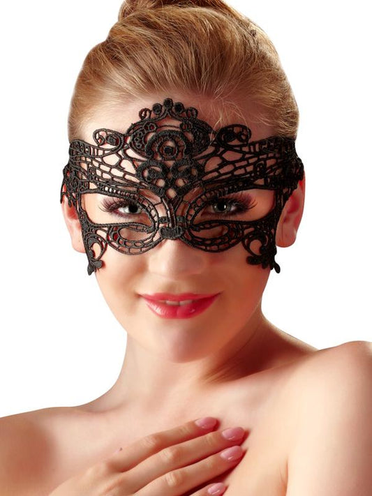 Maschera Ricamata 03 Nero Pizzo