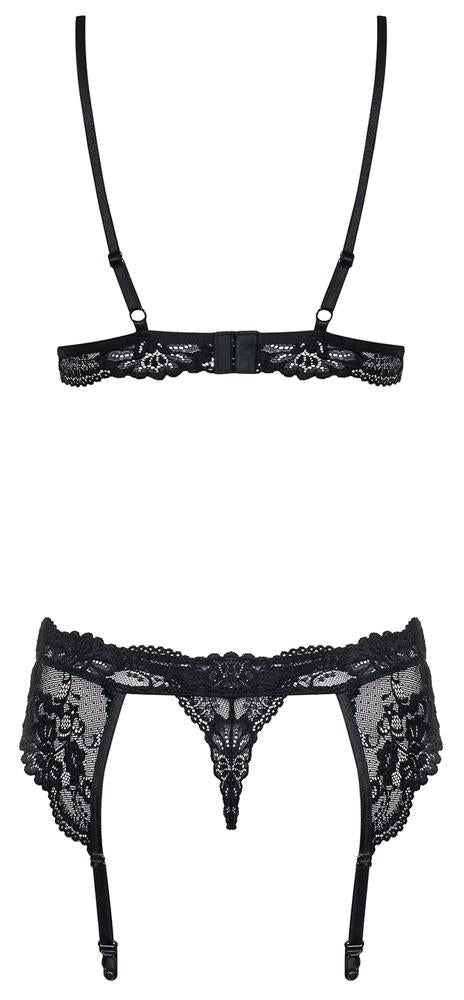 Obsessive - Bra Set Nero Pizzo