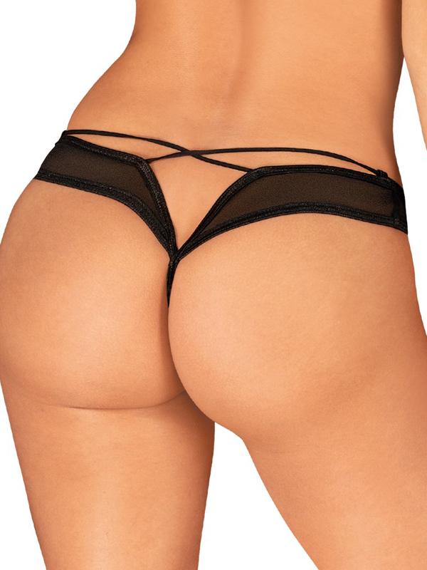 Obsessive - Perizoma Aperto Nylon Nero
