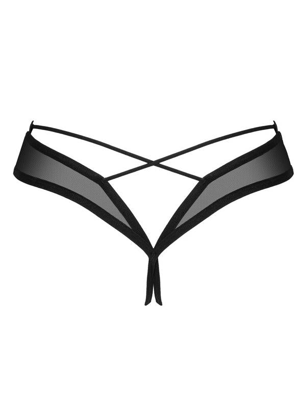 Obsessive - Perizoma Aperto Nylon Nero