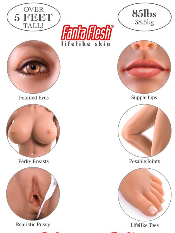 PipeDream - Bambola realistica Bianca