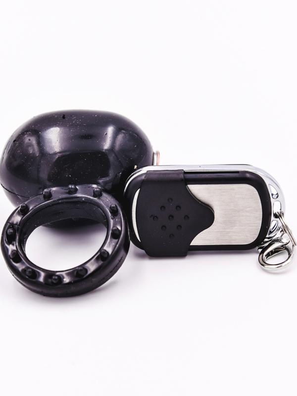 Spirit - Cock ring vibrante con telecomando Nero