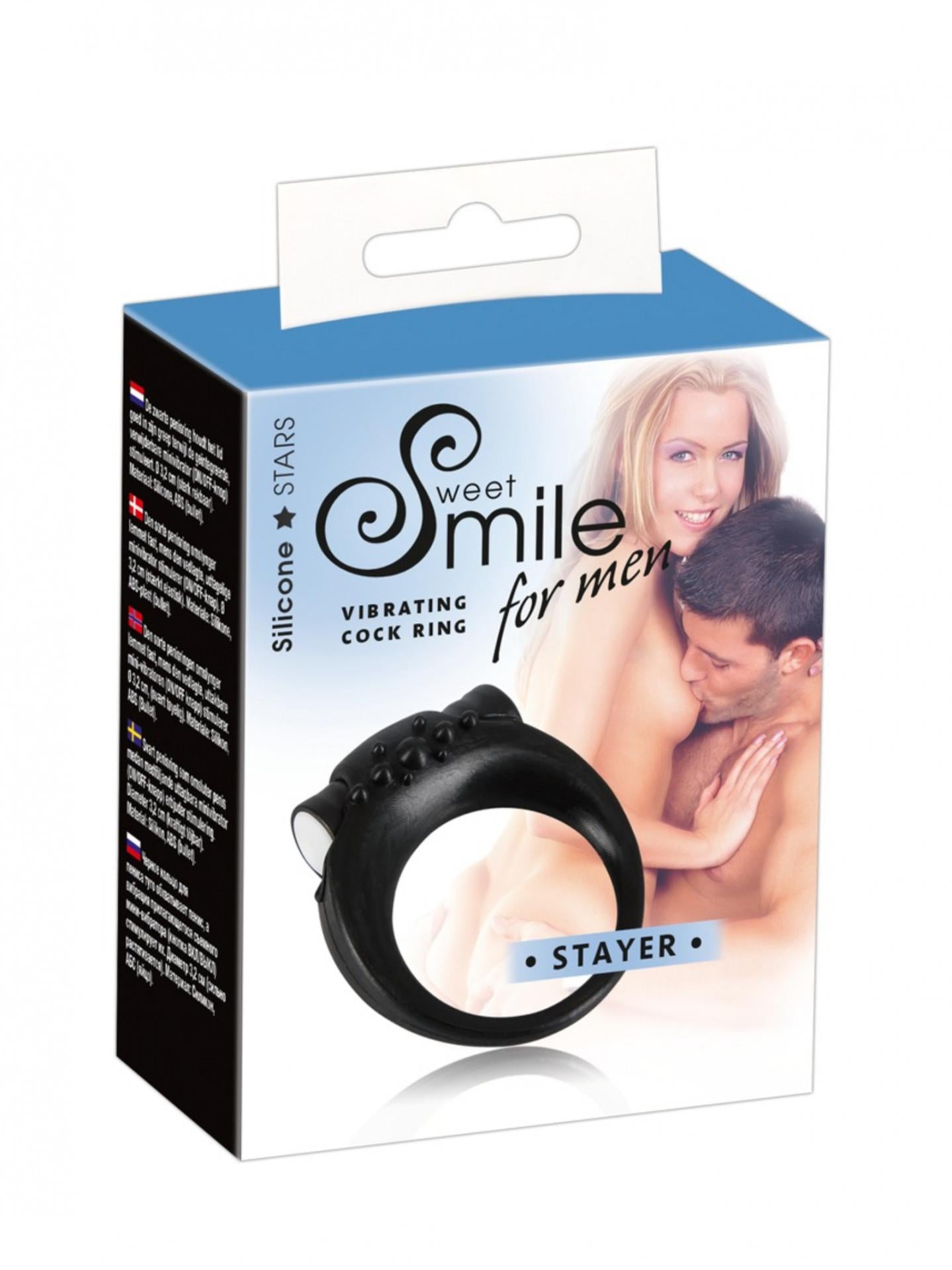 Sweet Smile - Anello Vibro-penis Nero